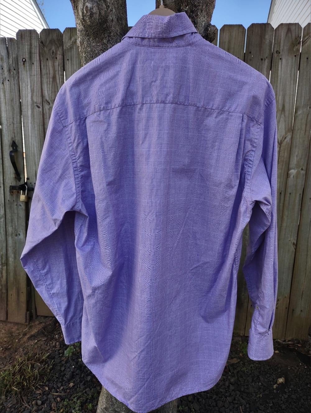 Men's Robert Talbott Lavender Dress Shirt - Picture 3 of 7